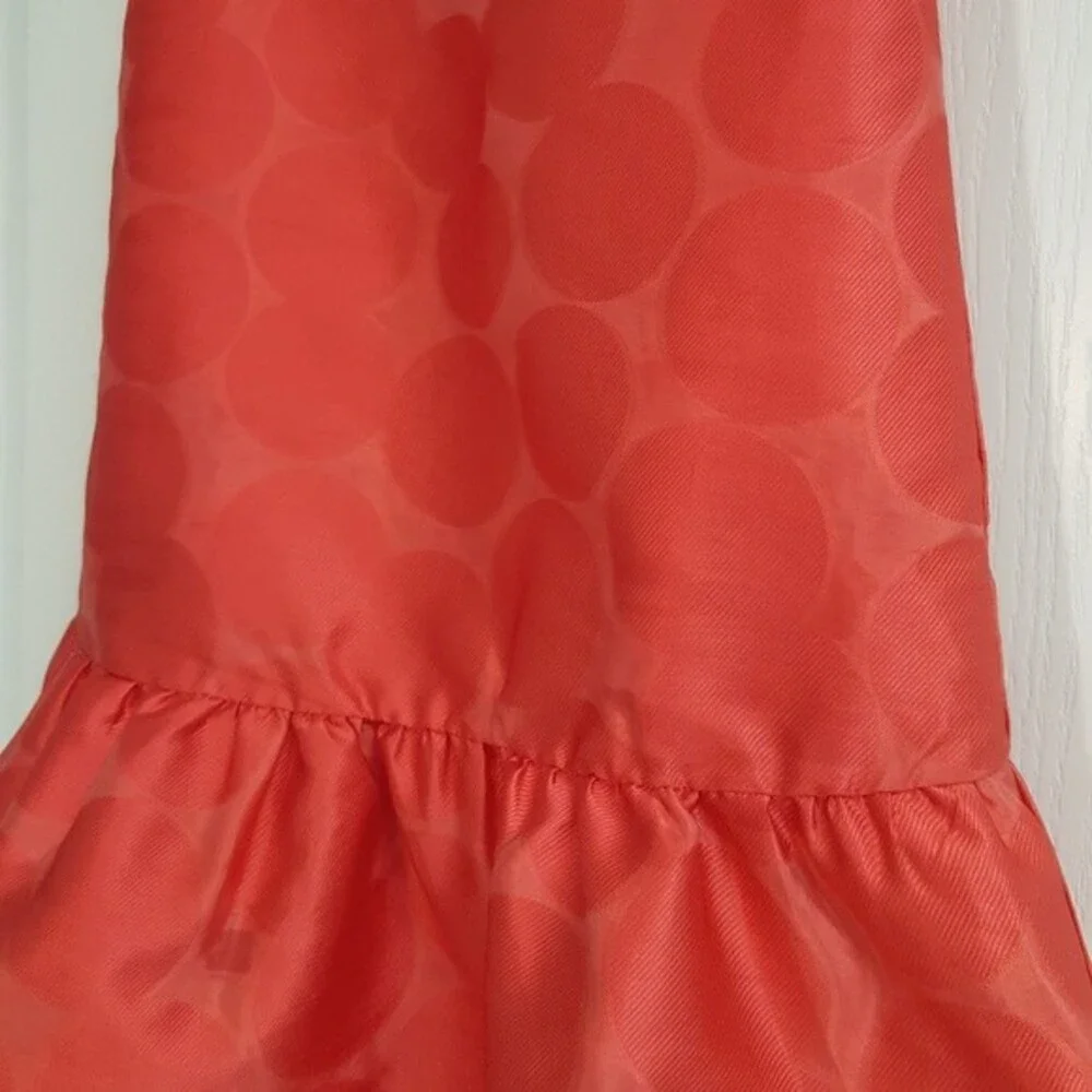 Gymboree Drop Waist Coral Bow Easter Dress